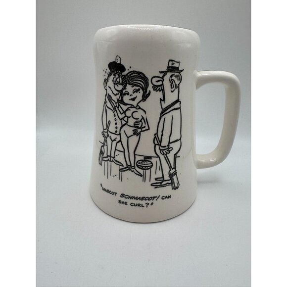 Curling Capers by Banks Beer Stein Beer Mug Beer Tankard Ceramic Cartoon Novelty - Picture 1 of 8